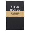 Field Notes Pitch Black Dot Graph - Pack of 2 - Large Size