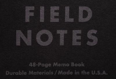 Field Notes Pitch Black Notebook Australia
